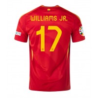 Camisa de time de futebol Espanha Nico Williams #17 Replicas 1º Equipamento Europeu 2024 Manga Curta